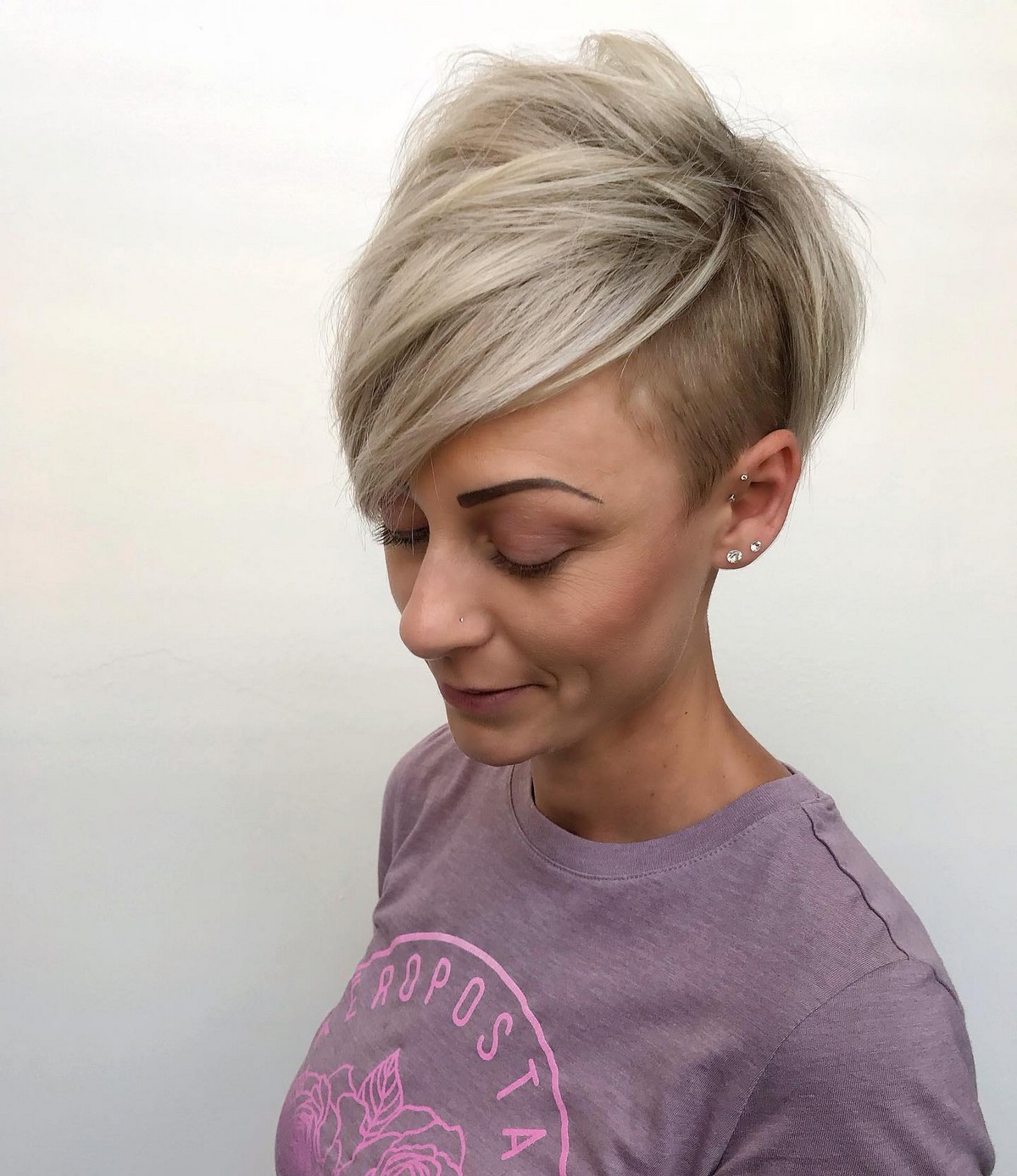 Short Pixie Cut Stacked 
