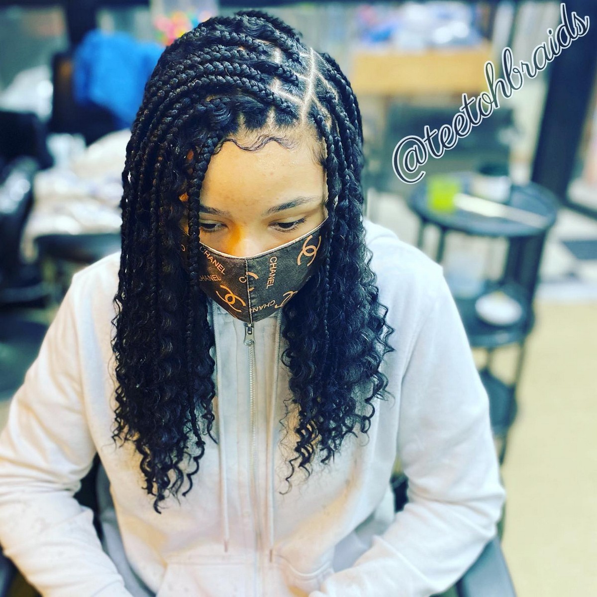 Sideway Bohemian Braids