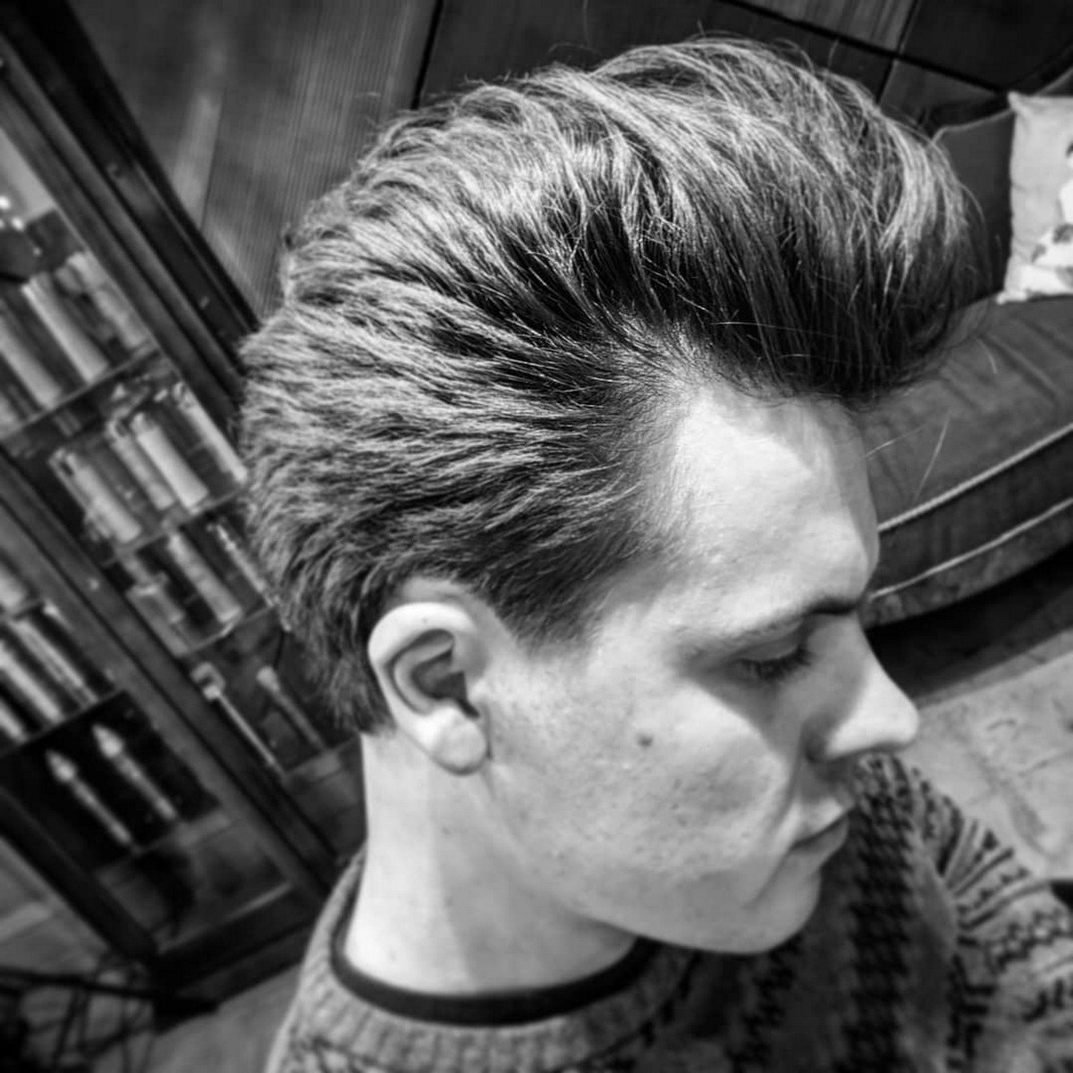 Swept-Back Quiff Ducktail