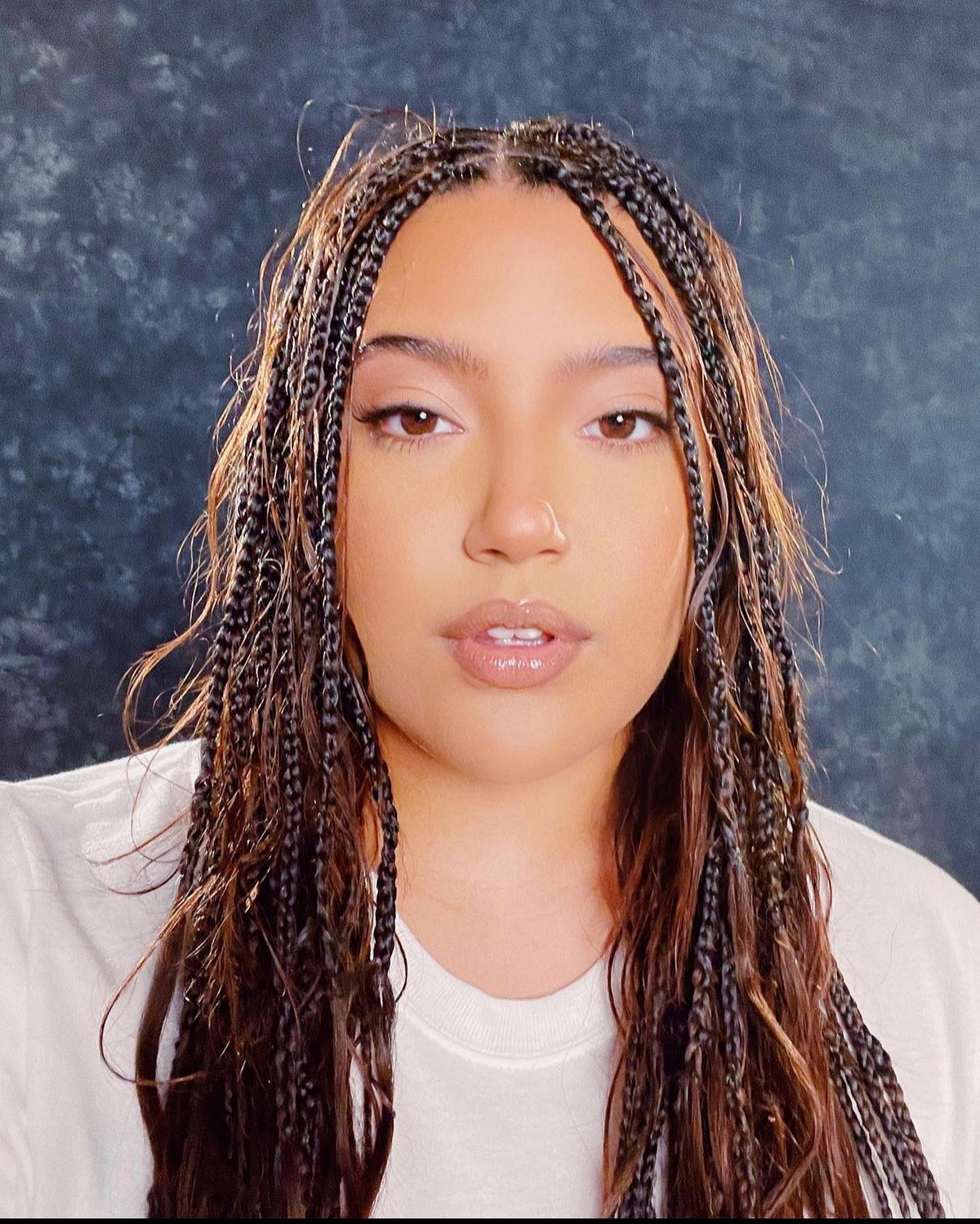 Light Brown Small-Sized Bohemian Box Braids