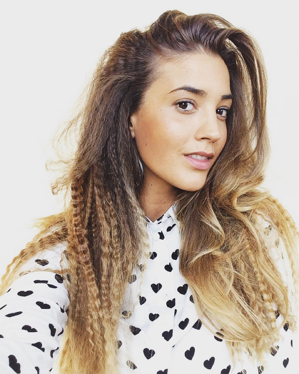 Crimped And Curled Combo For Fizzy Hair