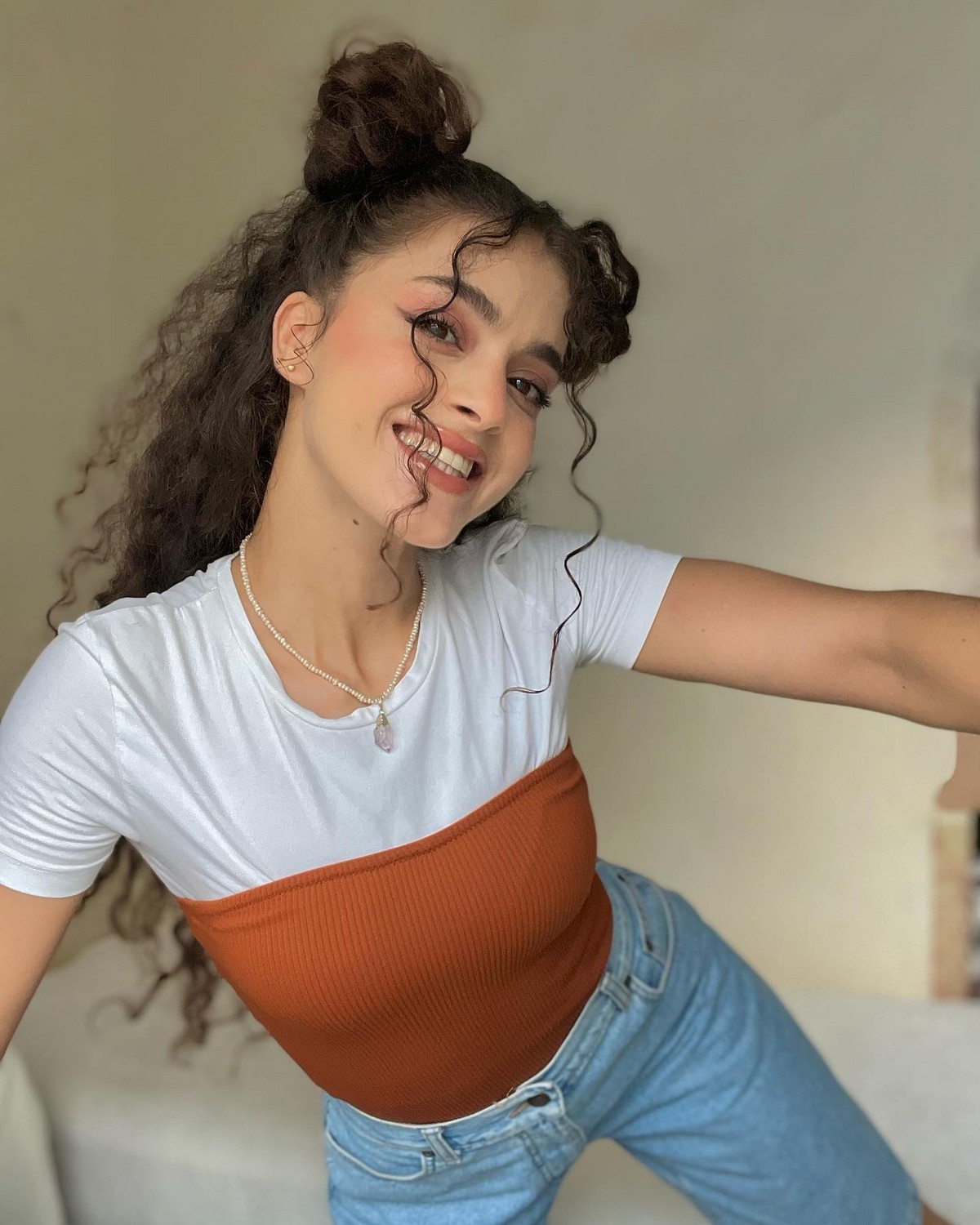Half Up Space Buns Hairstyle