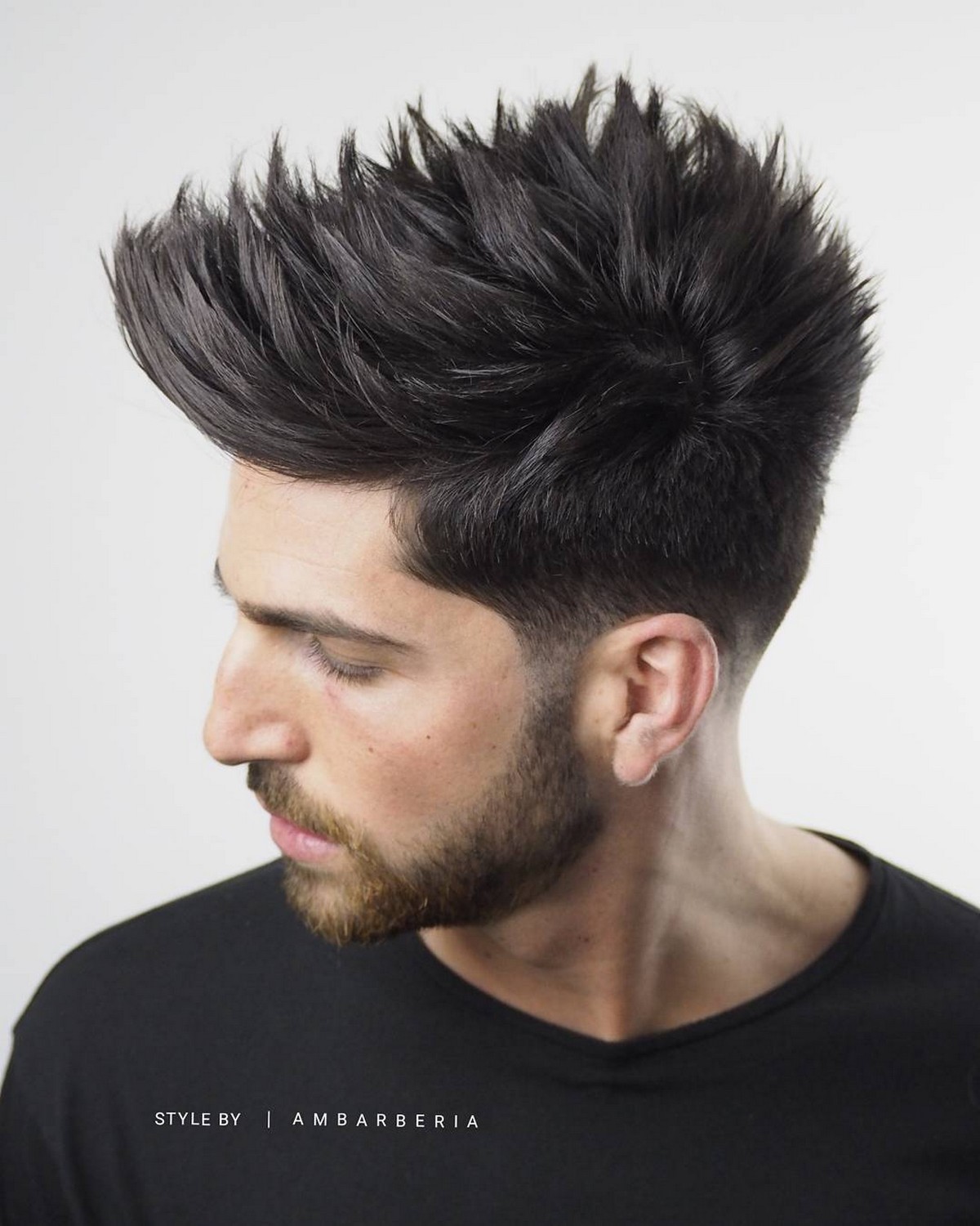 Tapered And Spiked Medium Hair