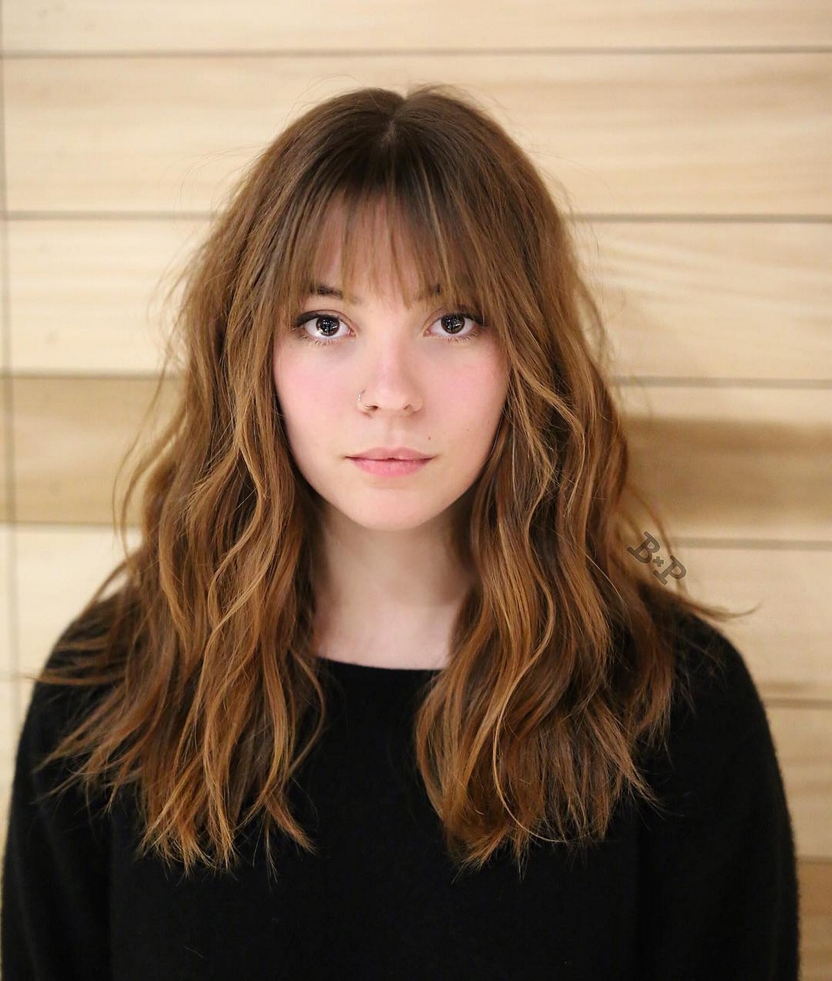 Medium Cut With Textured Bangs