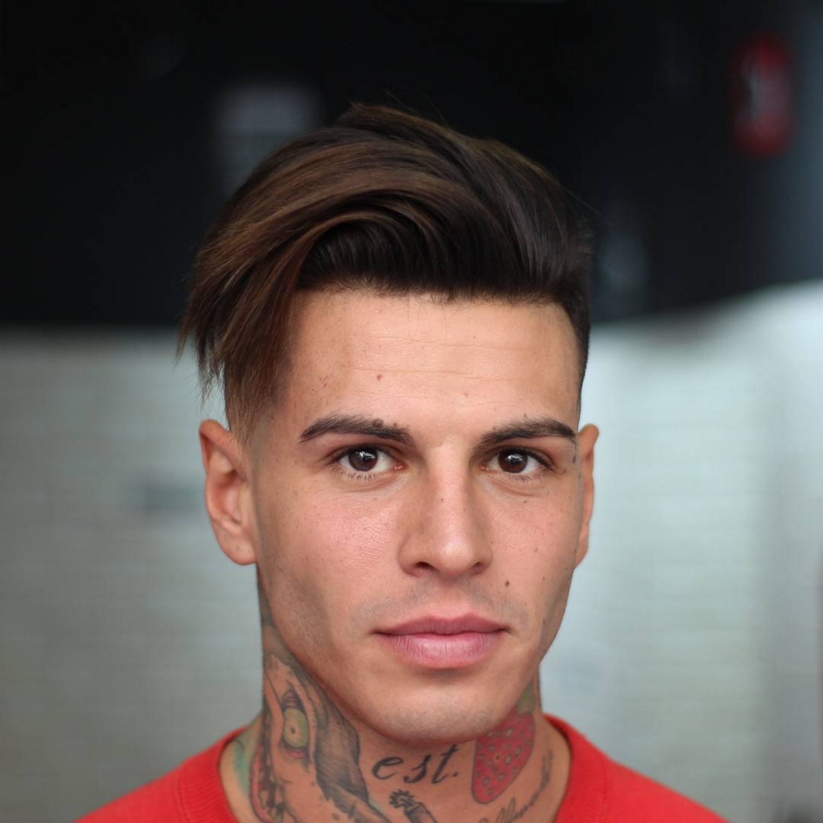 High Fade With Mid-Length Top