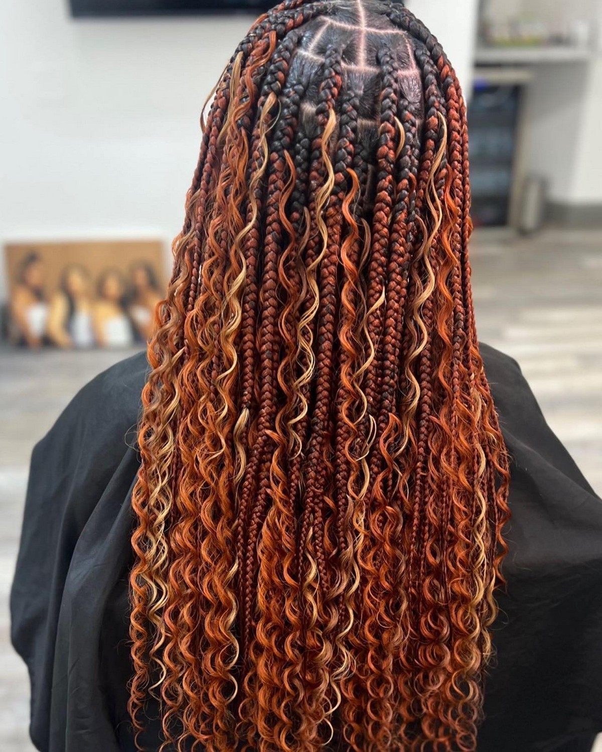 Knotless Bohemian Braids Ginger