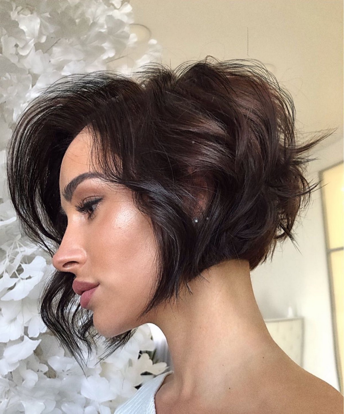 Stacked Bob Haircut With Accurate Edges
