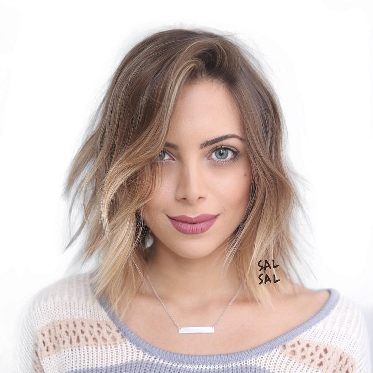 Choppy Long Bob