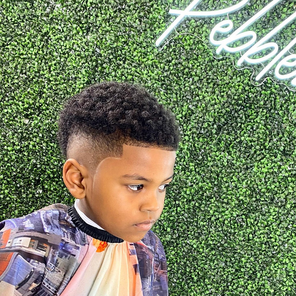 Curly Drop Fade Waves