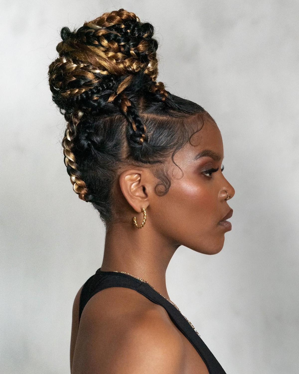 Boho Box Braid Bun