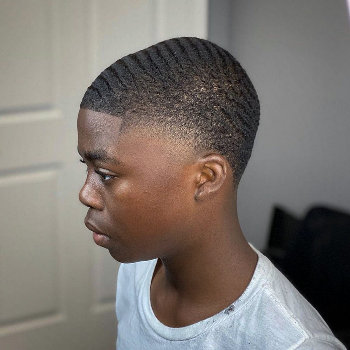 Curly Blurry Taper Fade