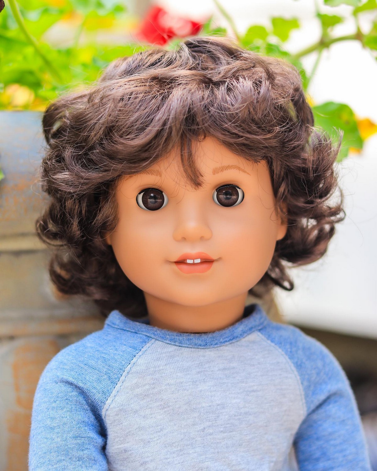 Messy Curly Bob