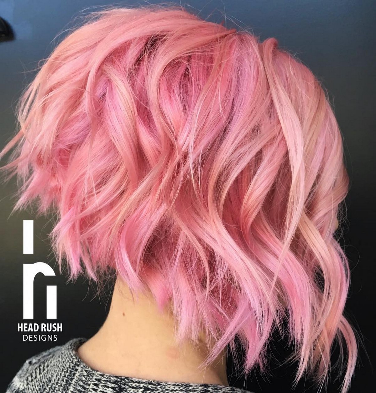 Wave Layer Stacked With Pink