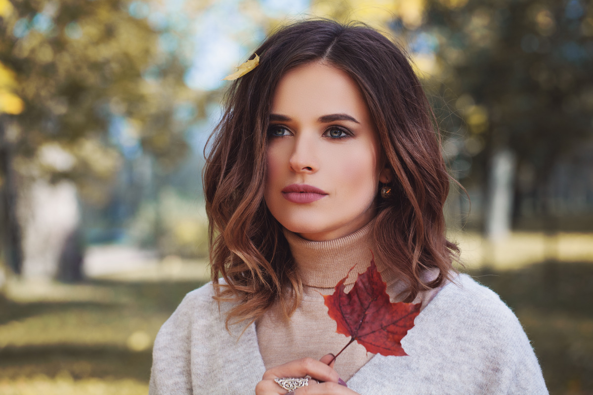 A Long Frizzy Wavy Bob