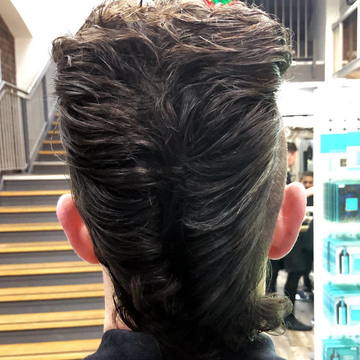Long Layer Clicked Back Ducktail Haircut