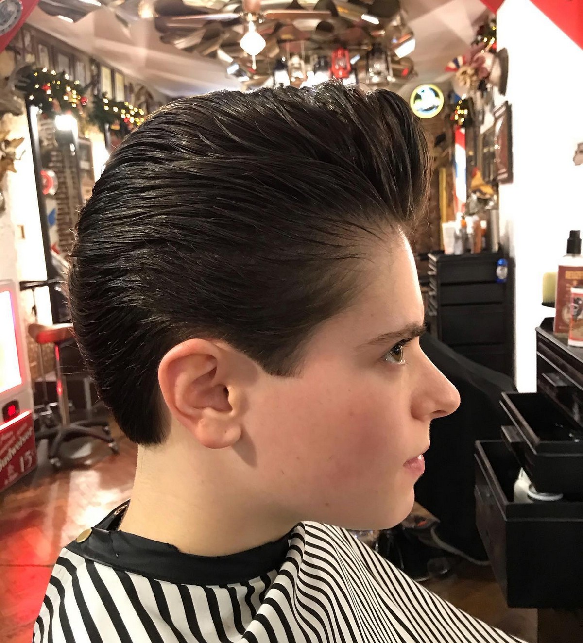 Taper Quiff Ducktail Haircut