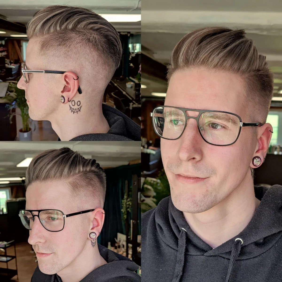 Skin Fade With Highlights