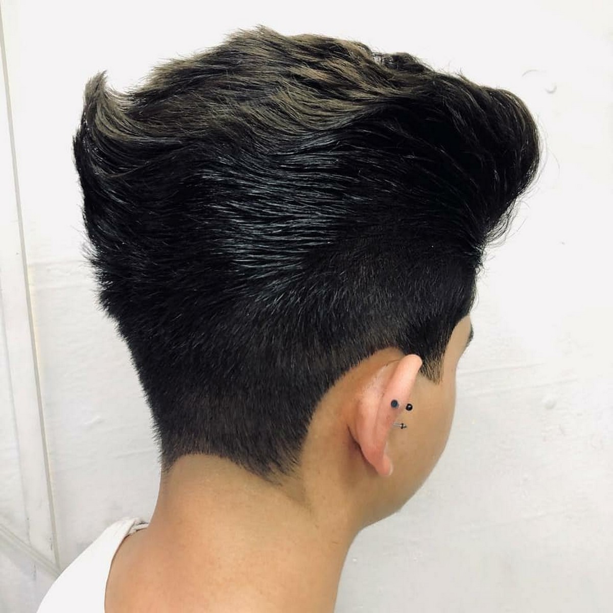 Upwards Ducktail Hairstyle