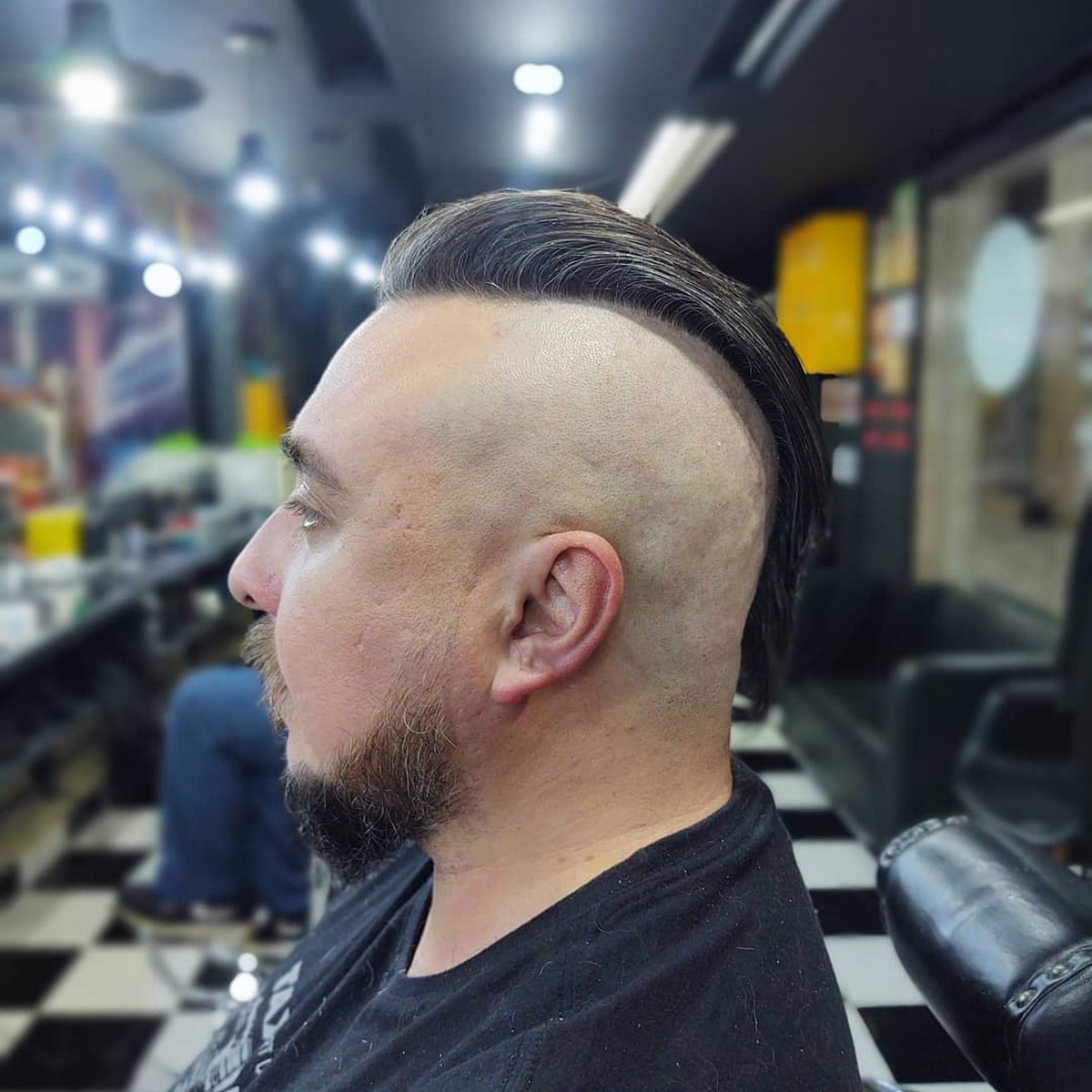 Shaved Side Ducktail Haircut