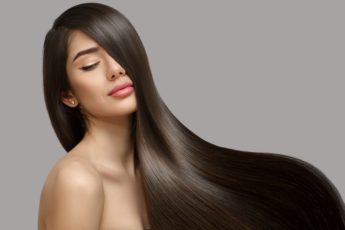A Sleek And Smooth Straight Hair