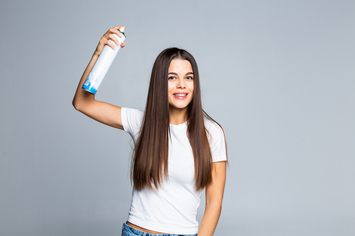A Texturizing Spray To Damp Hair