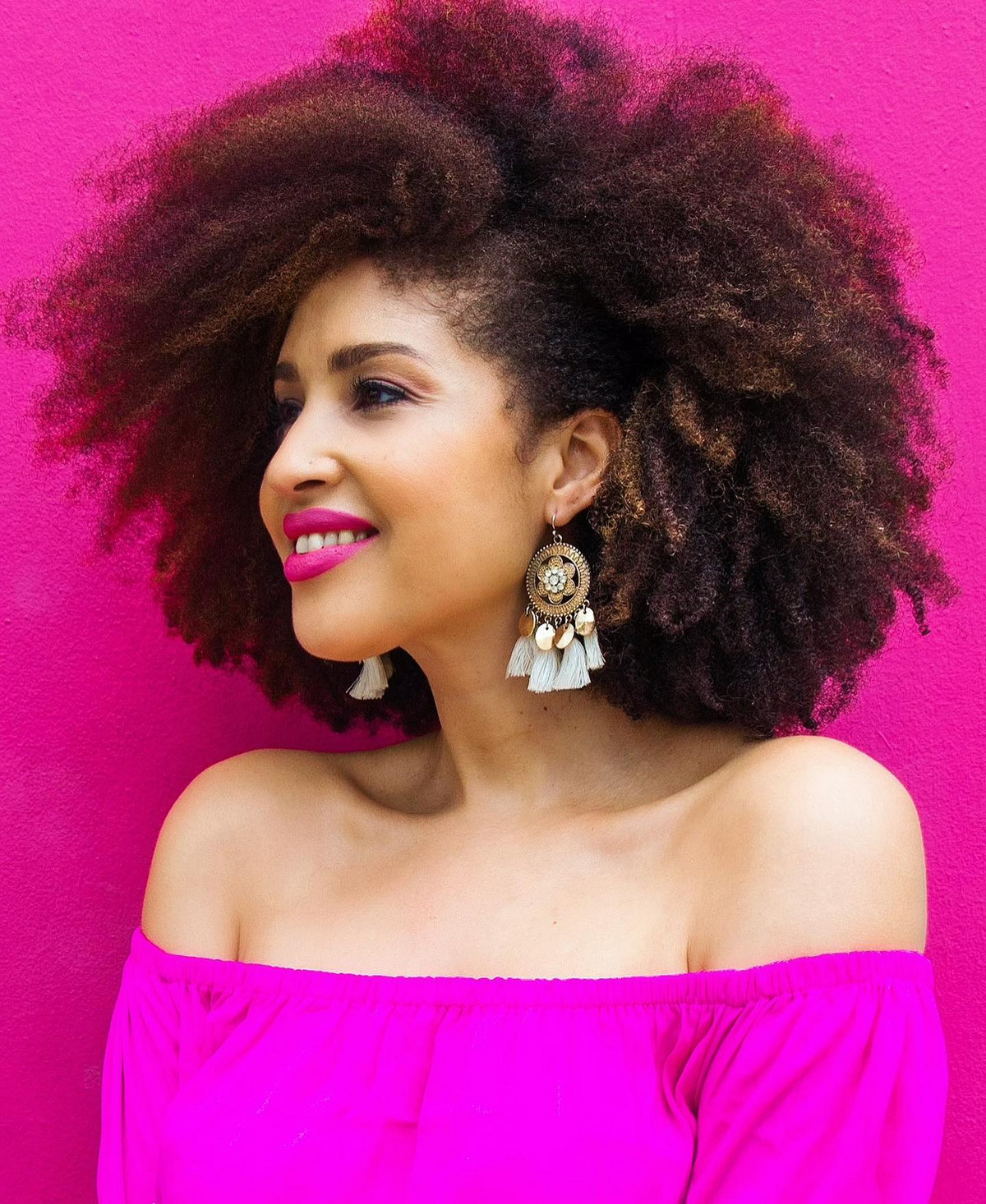 Beautiful Woman With Type 4 Hair
