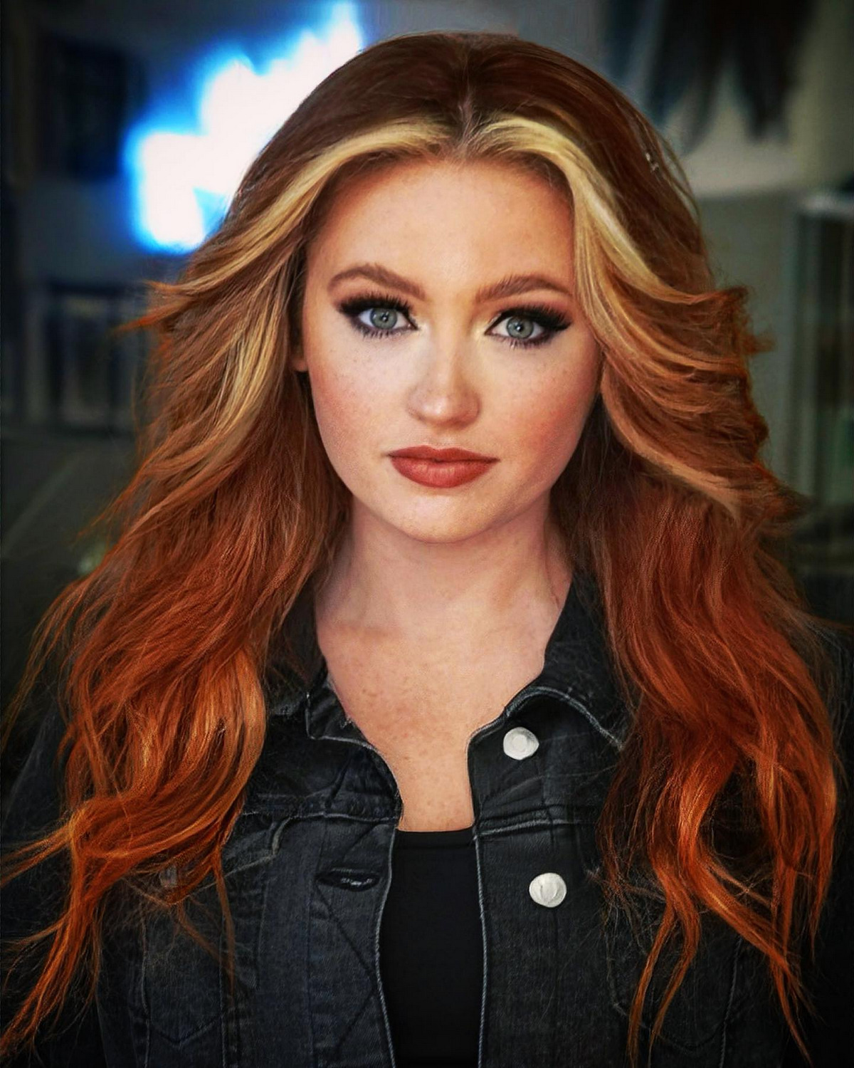 Copper Hair With Blonde Highlights