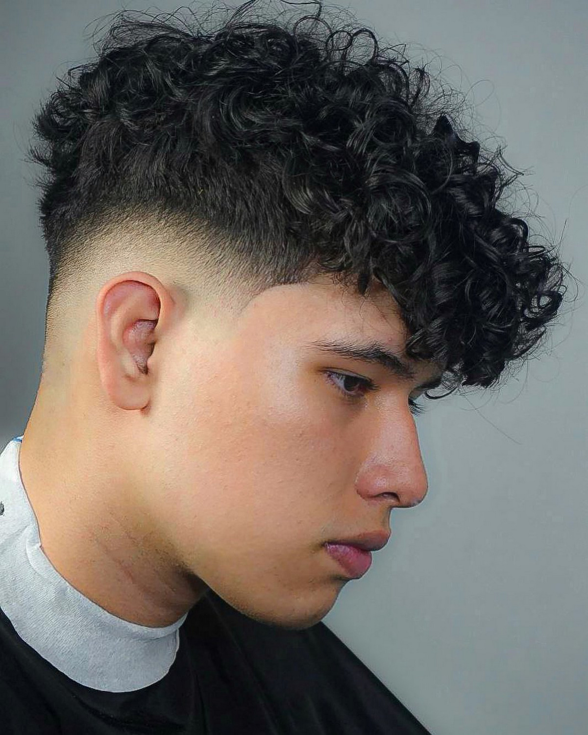 Curly Fade hairstyle 
