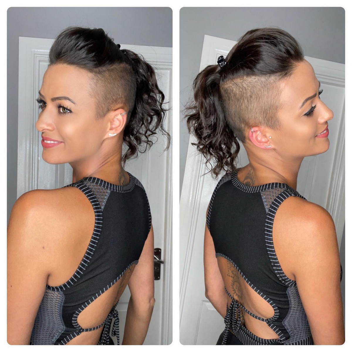 Front Ponytails With Shaved Hair