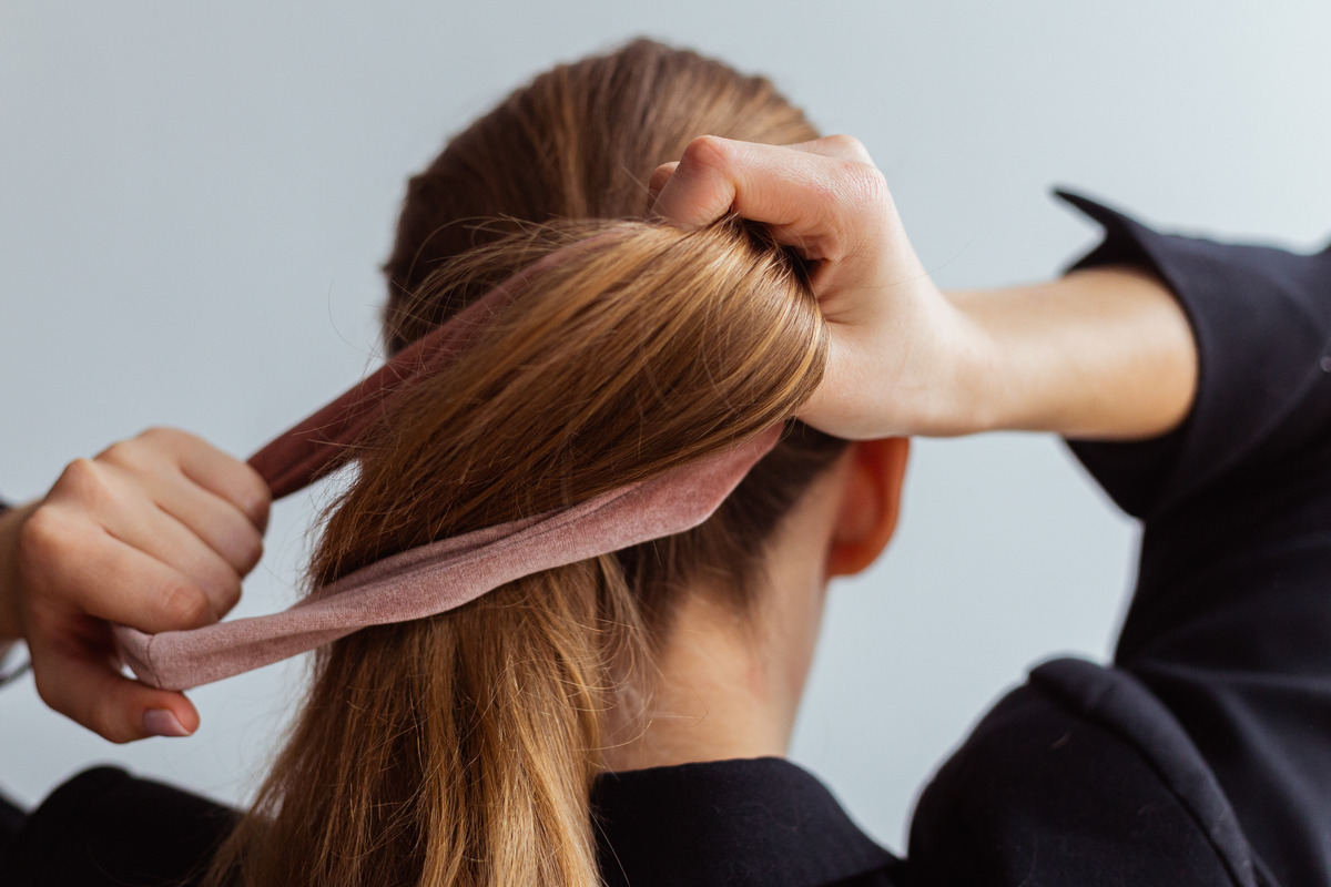 Gather your hair