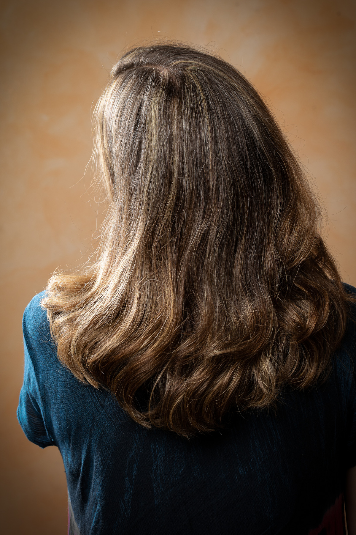 Gray hair with lowlights