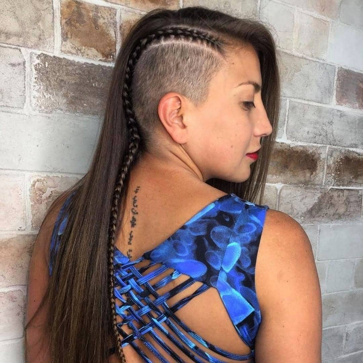 Little Side French Braids Shaved
