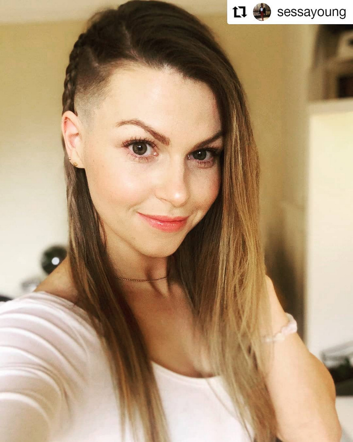 Long Hair With Side-Swept Bangs