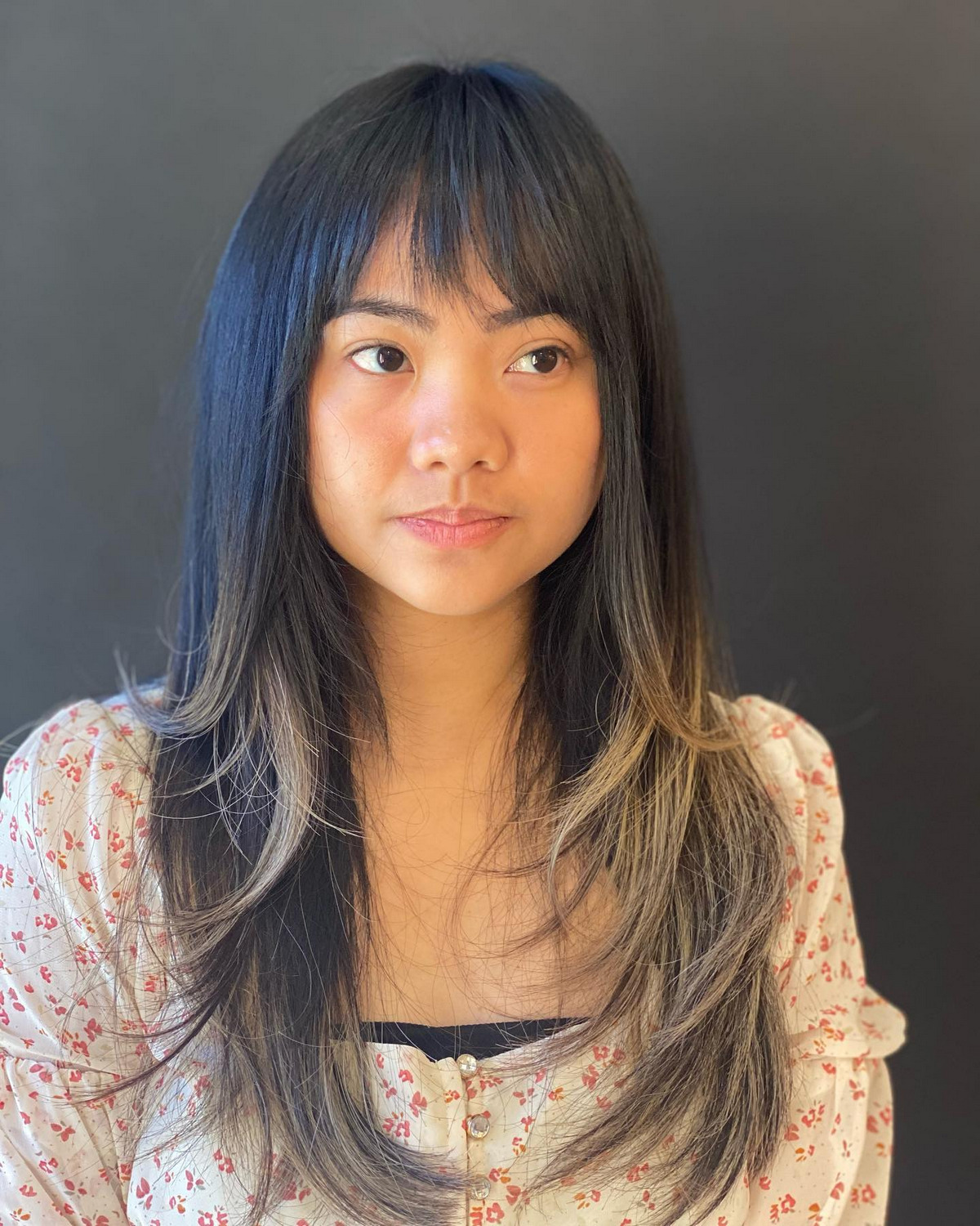 Long Layered With Choppy Bangs