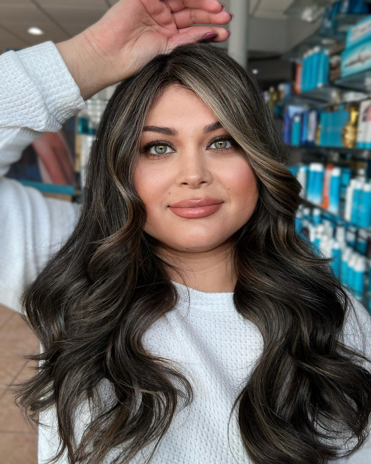 Long Waves Hair With Balayage