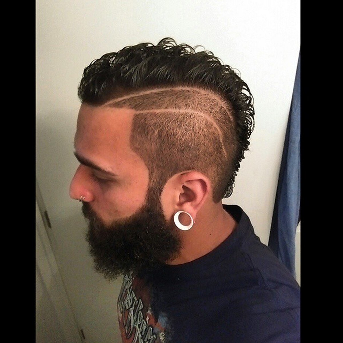 Mohawk lines haircut