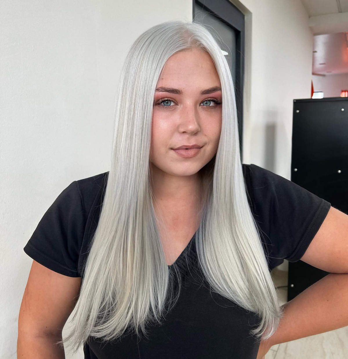Platinum Blonde Straight Hair