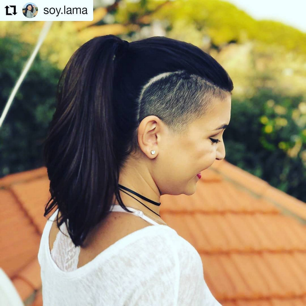 Ponytail Shaved Hair