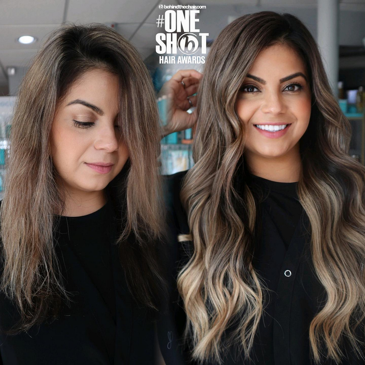 Side Part Long Wavy Hair With Highlights