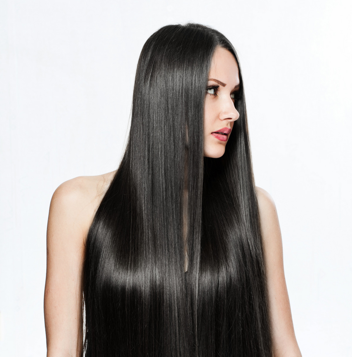 Straight, Sleek, And Shiny Hair