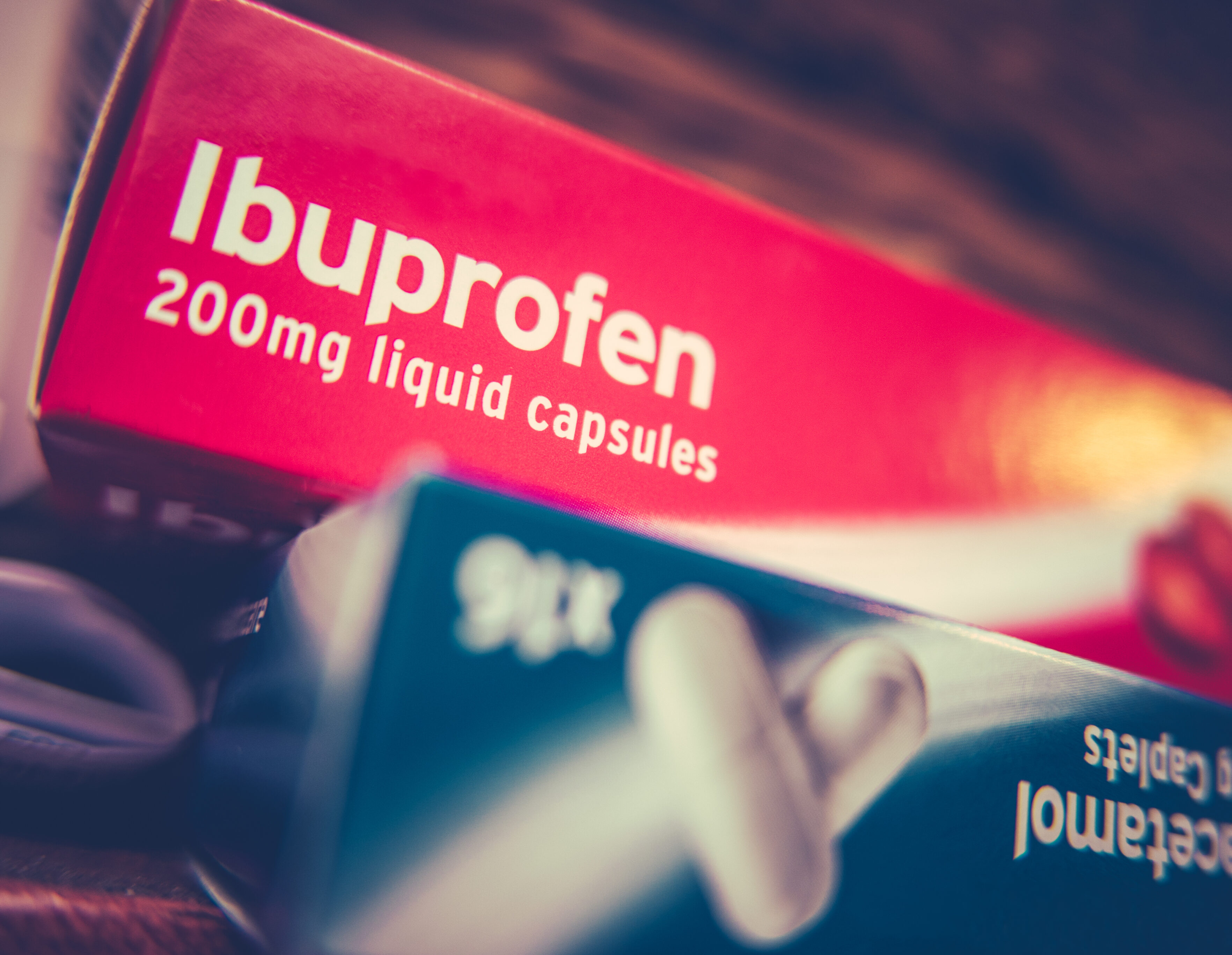 Taking an ibuprofen can help with weeping sores on scalp