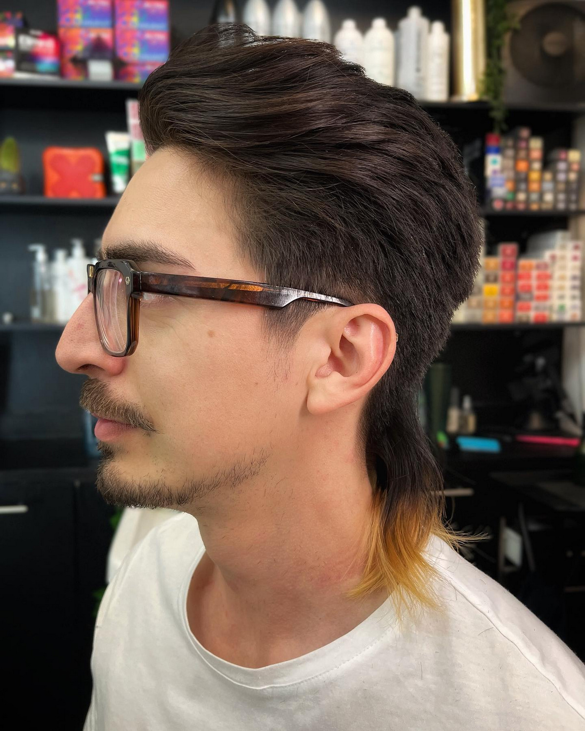 Tapered Top With Rat Tail Hair 