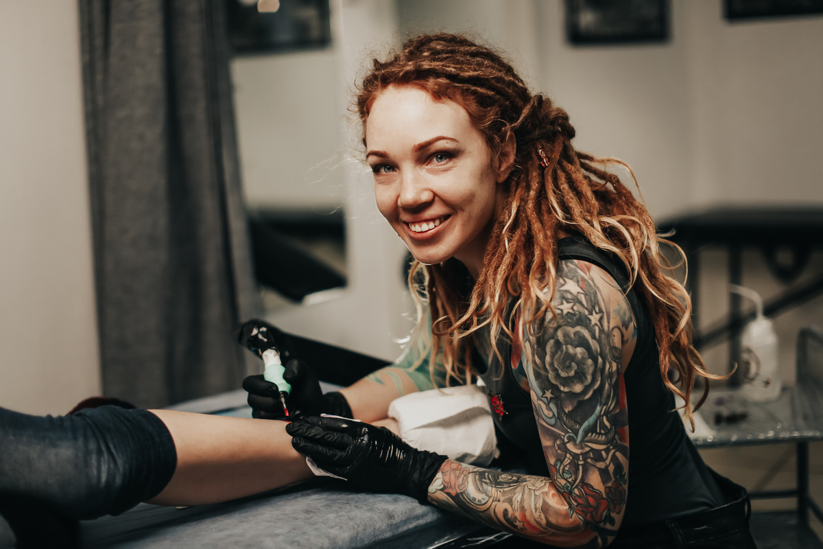 The girl with the perfect dread combination of curly and straight hair