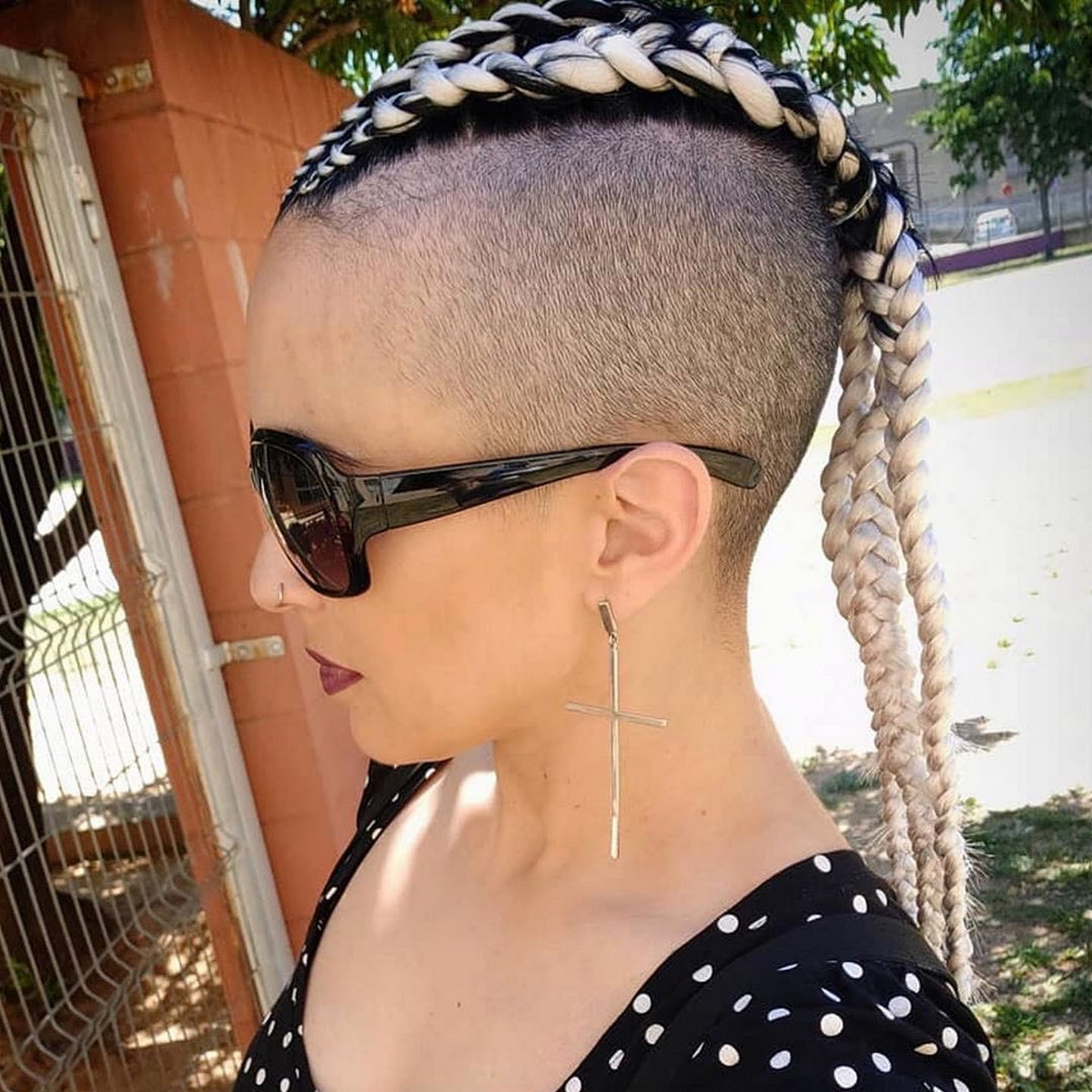 Three French Braids Shaved