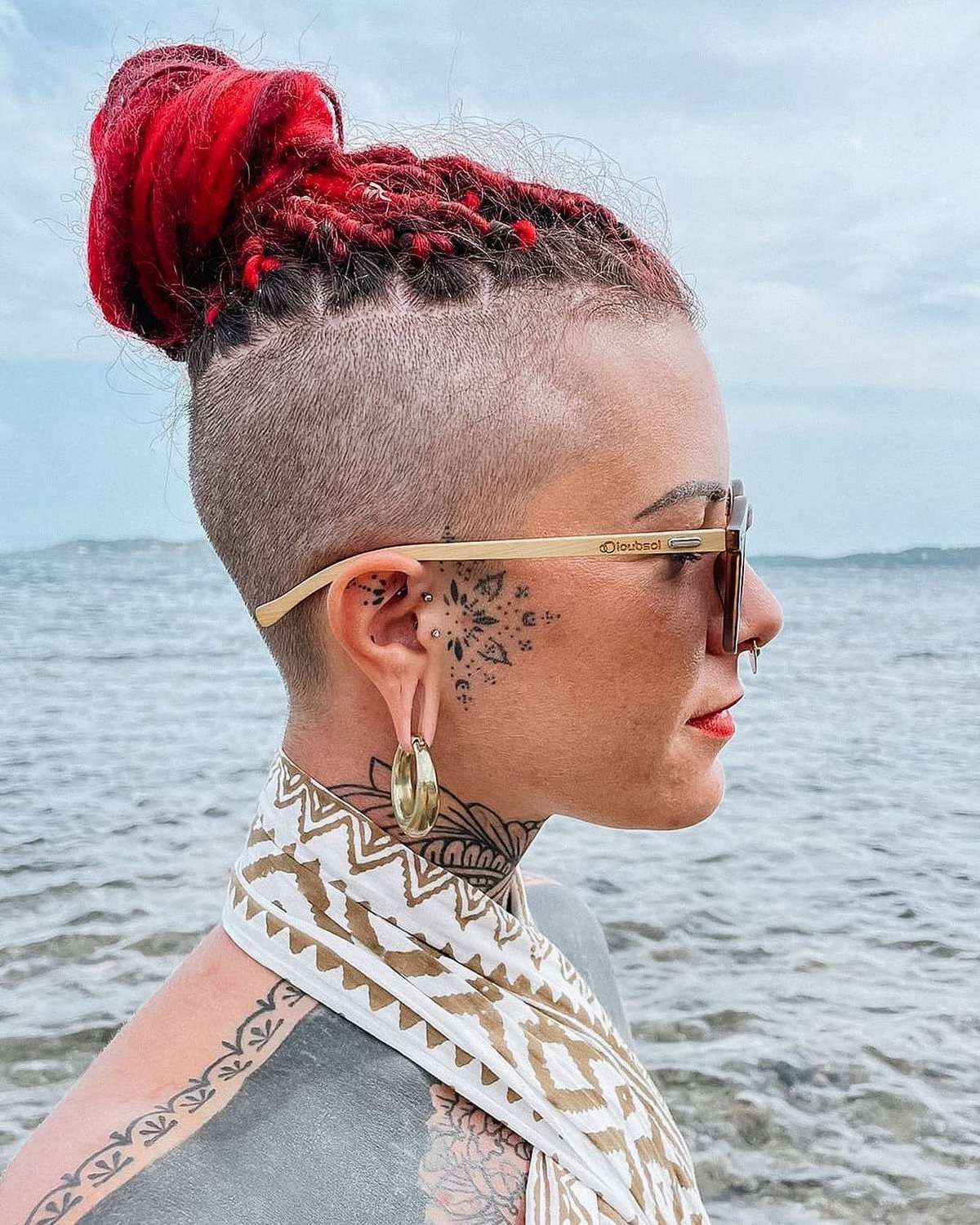 Top Knot Braids And Shaves