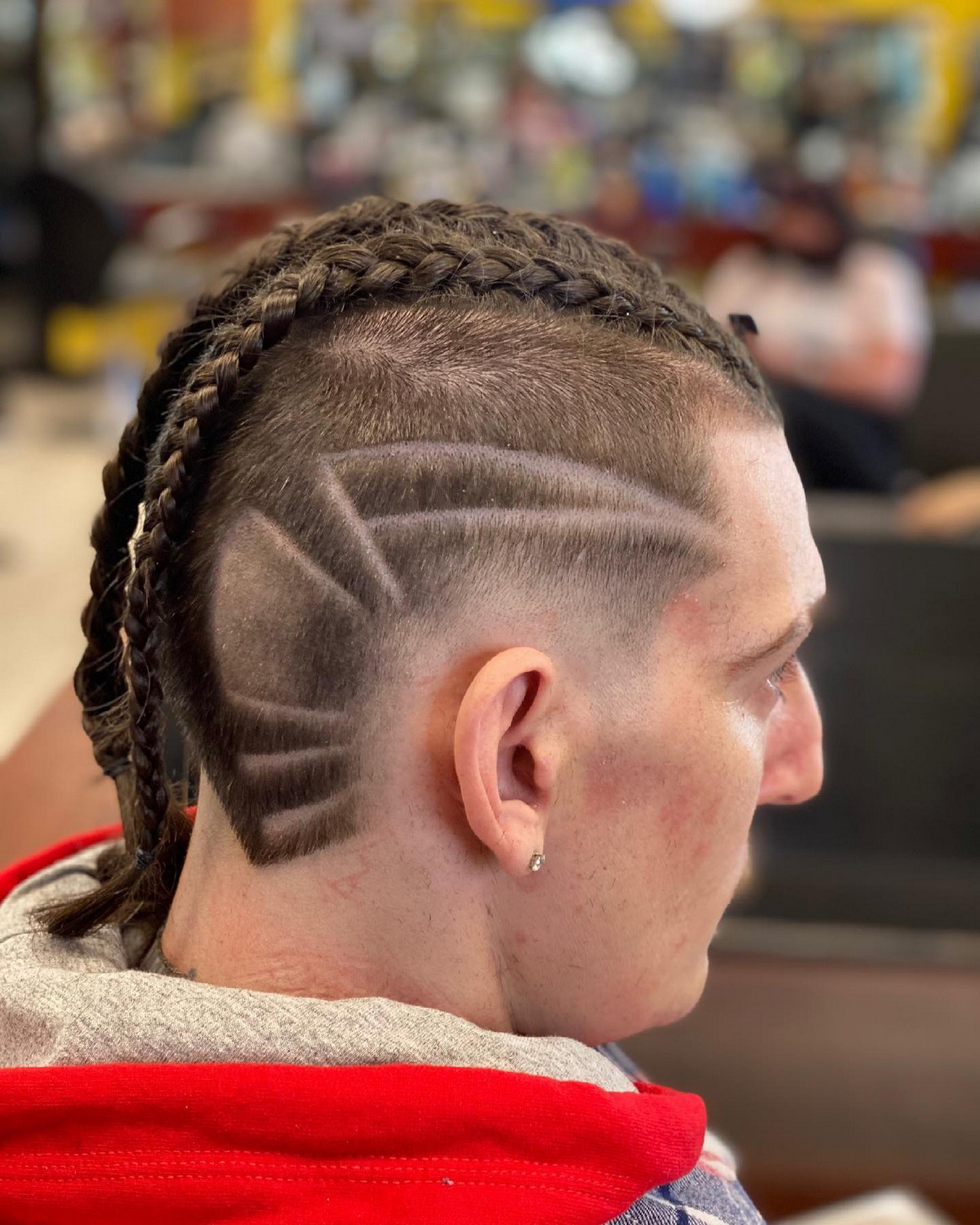 Viking Short Braid With Undercut