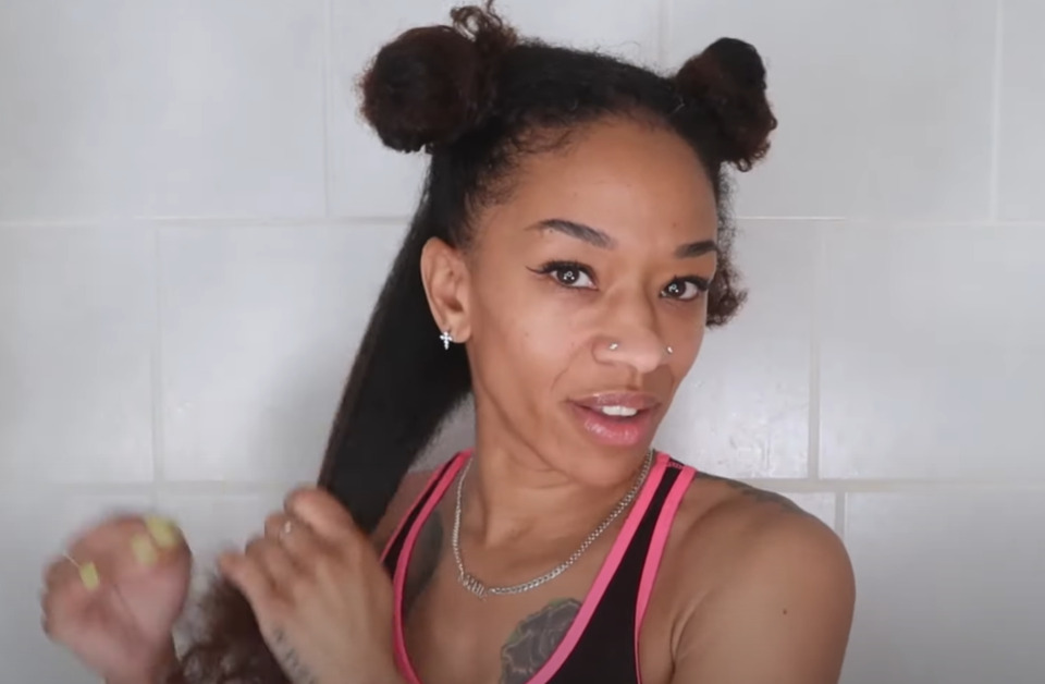 Section the hair