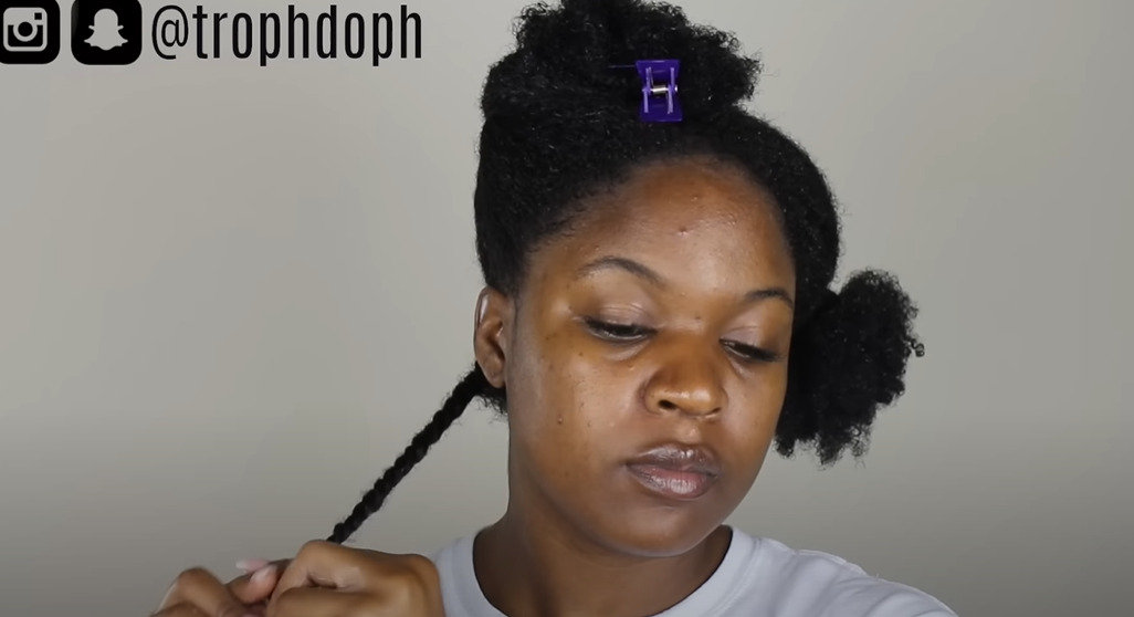 Separate your hair