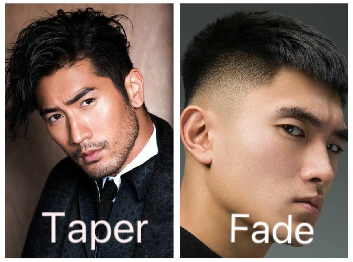 The comparison of Taper and Fade Haircuts