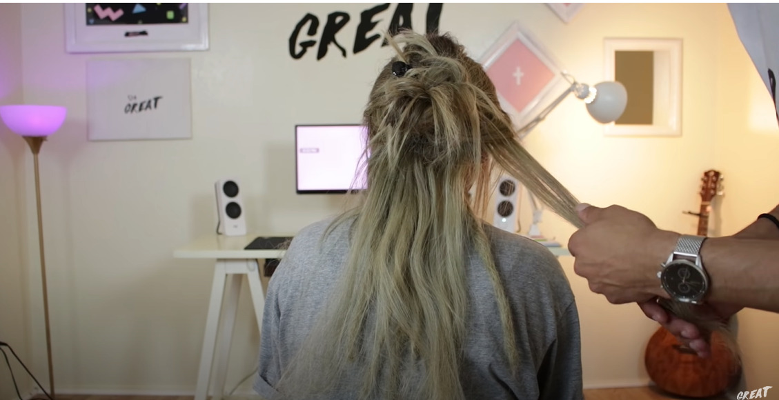 Divide Your Hair into Sections